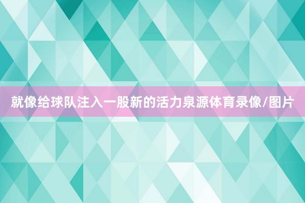 就像给球队注入一股新的活力泉源体育录像/图片