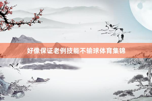好像保证老例技能不输球体育集锦