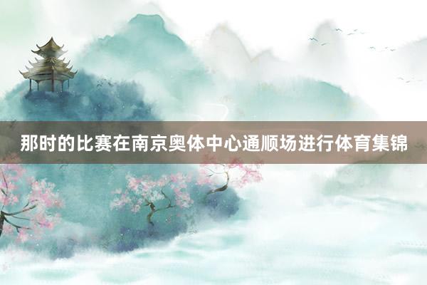 那时的比赛在南京奥体中心通顺场进行体育集锦