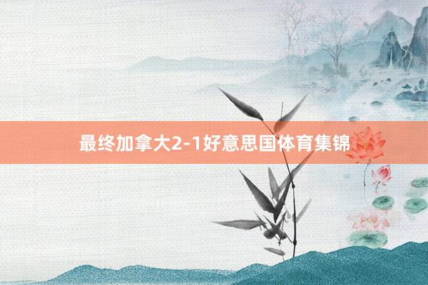 最终加拿大2-1好意思国体育集锦