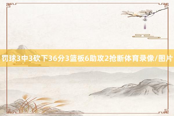 罚球3中3砍下36分3篮板6助攻2抢断体育录像/图片