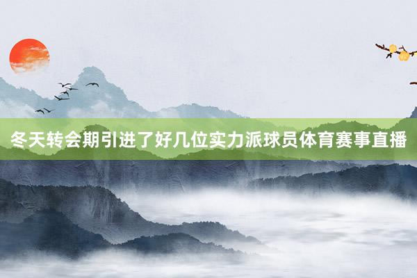 冬天转会期引进了好几位实力派球员体育赛事直播