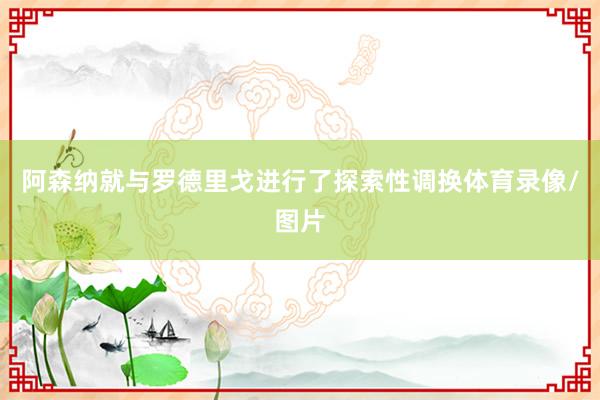 阿森纳就与罗德里戈进行了探索性调换体育录像/图片