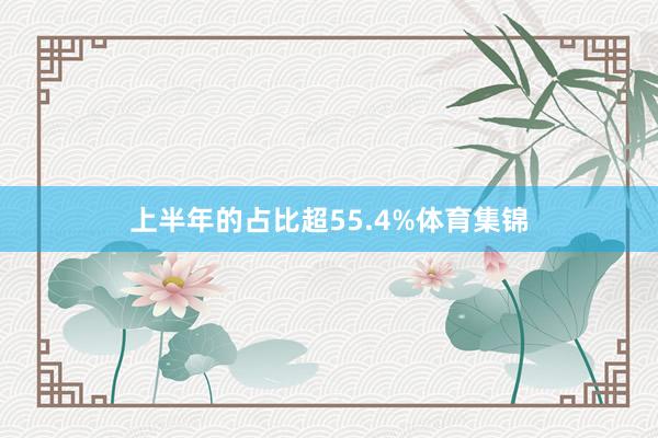 上半年的占比超55.4%体育集锦
