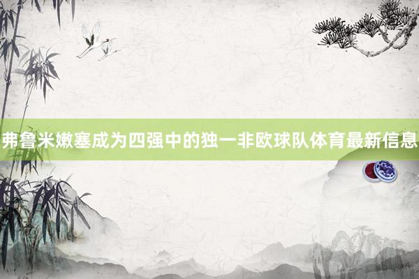 弗鲁米嫩塞成为四强中的独一非欧球队体育最新信息