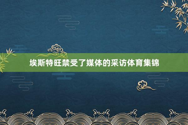 埃斯特旺禁受了媒体的采访体育集锦