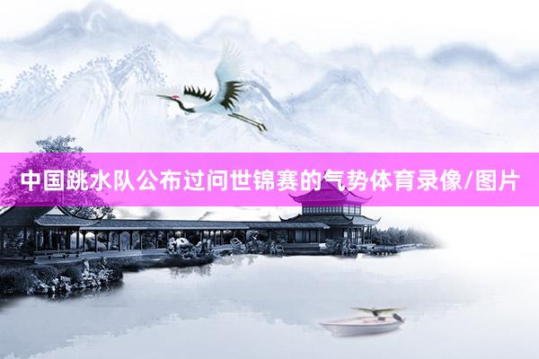 中国跳水队公布过问世锦赛的气势体育录像/图片