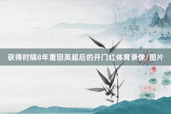 获得时隔8年重回英超后的开门红体育录像/图片
