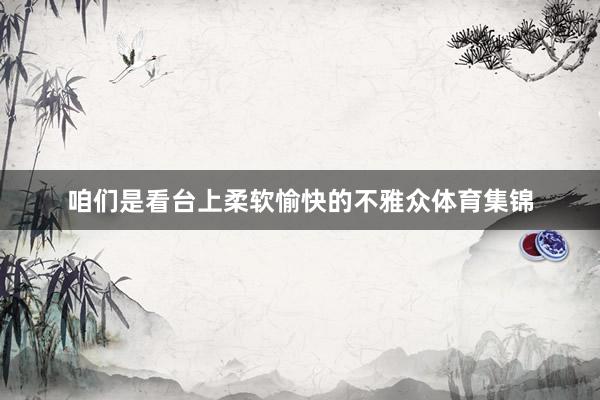 咱们是看台上柔软愉快的不雅众体育集锦