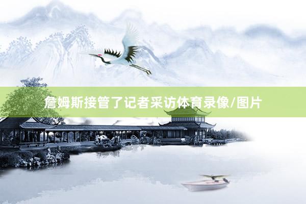 詹姆斯接管了记者采访体育录像/图片