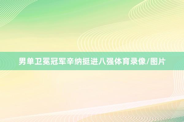 男单卫冕冠军辛纳挺进八强体育录像/图片