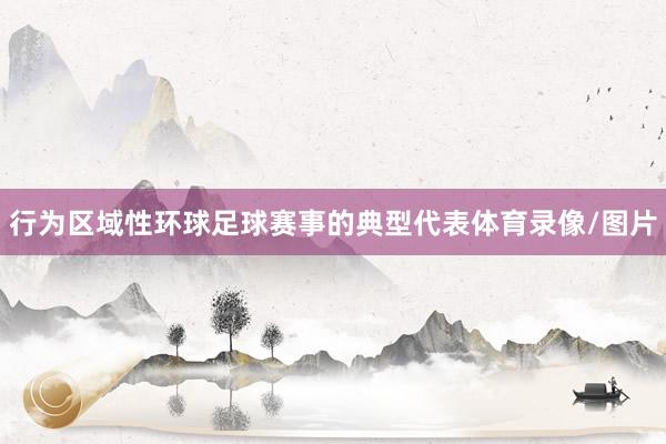 行为区域性环球足球赛事的典型代表体育录像/图片