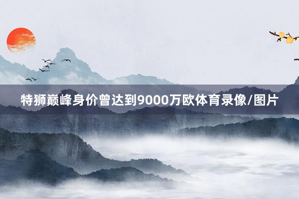 特狮巅峰身价曾达到9000万欧体育录像/图片