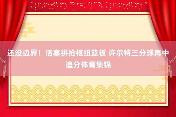 还没边界！活塞拼抢枢纽篮板 许尔特三分球再中追分体育集锦