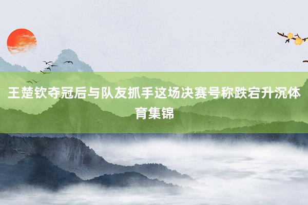 王楚钦夺冠后与队友抓手这场决赛号称跌宕升沉体育集锦