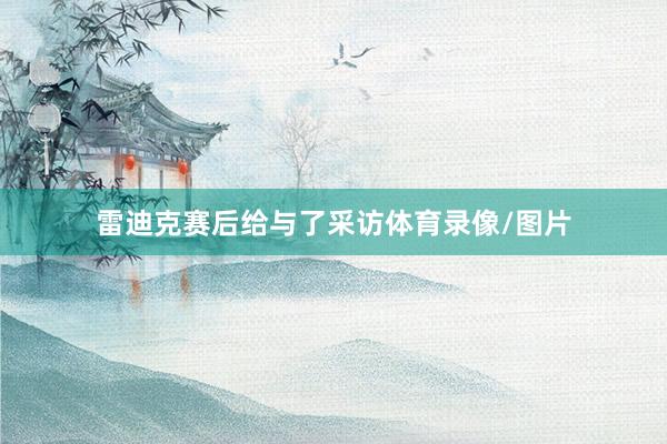 雷迪克赛后给与了采访体育录像/图片