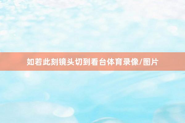 如若此刻镜头切到看台体育录像/图片